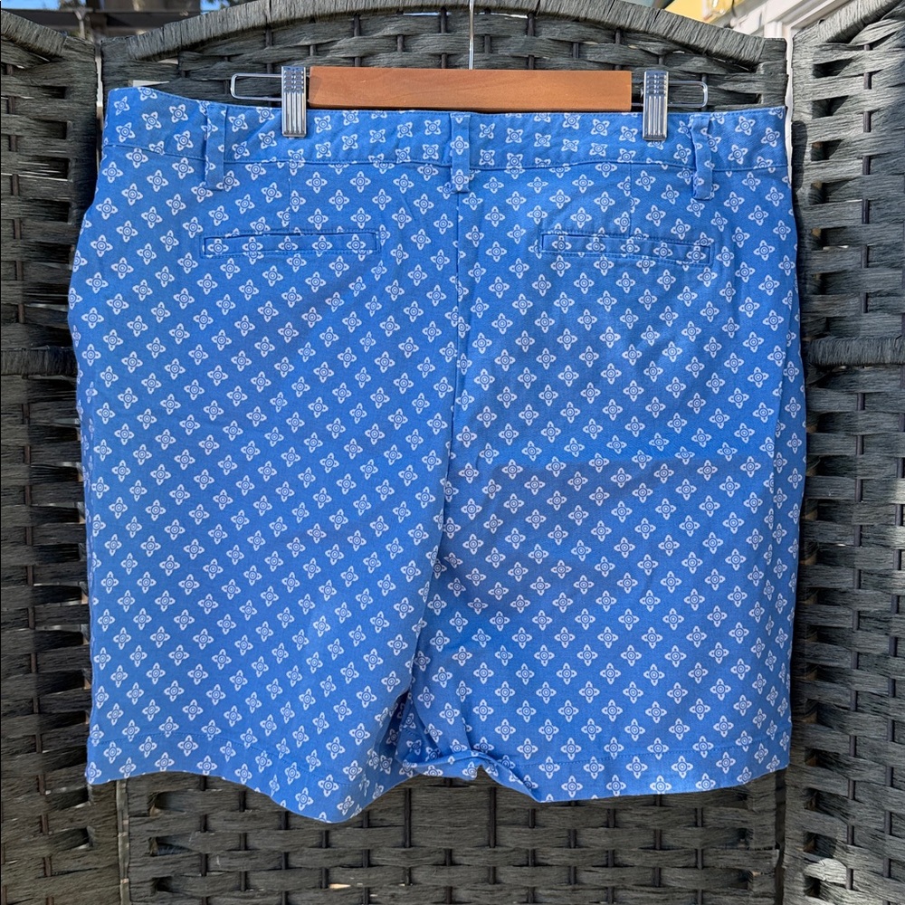 NWOT! Lands' End Light Blue Patterned Shorts - Picture 4 of 4